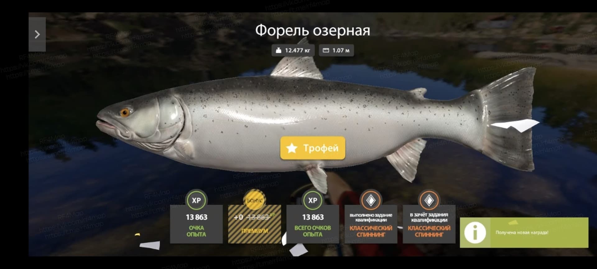 оз. Куори: трофей