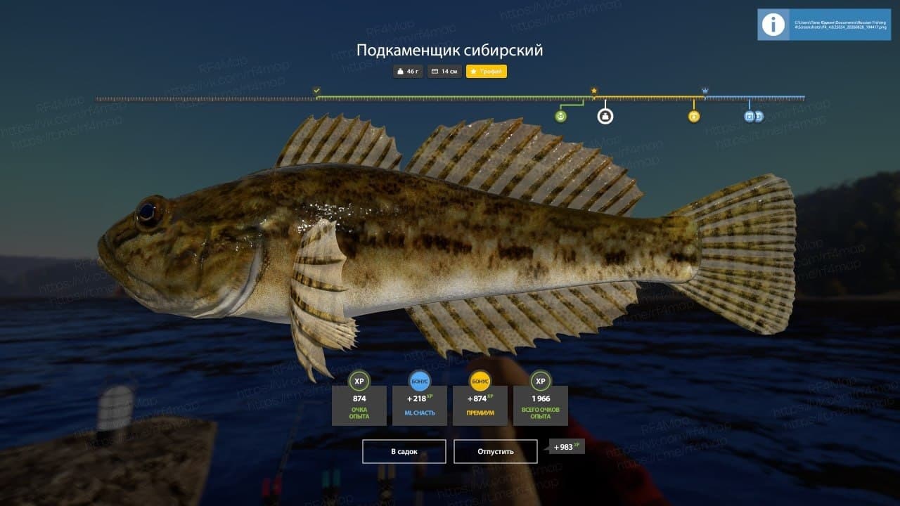 р. Нижняя Тунгуска: трофей