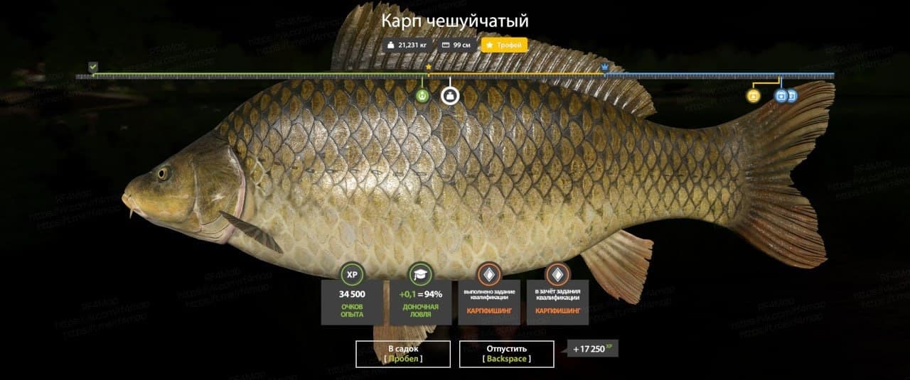 оз. Янтарное: трофей