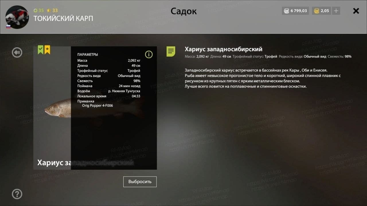 р. Нижняя Тунгуска: фарм, трофей