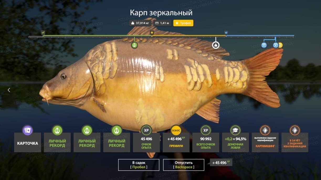 оз. Янтарное: трофей