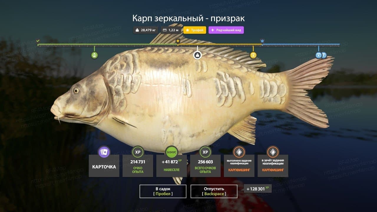 оз. Янтарное: трофей, уникальное