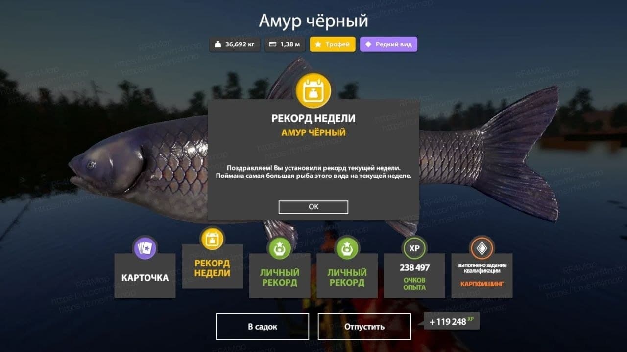 оз. Медвежье: трофей