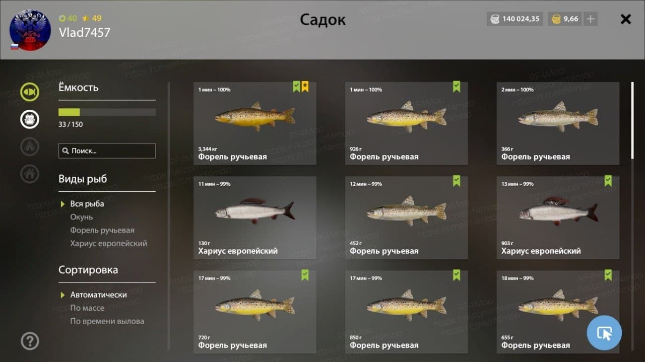 р. Белая: трофей