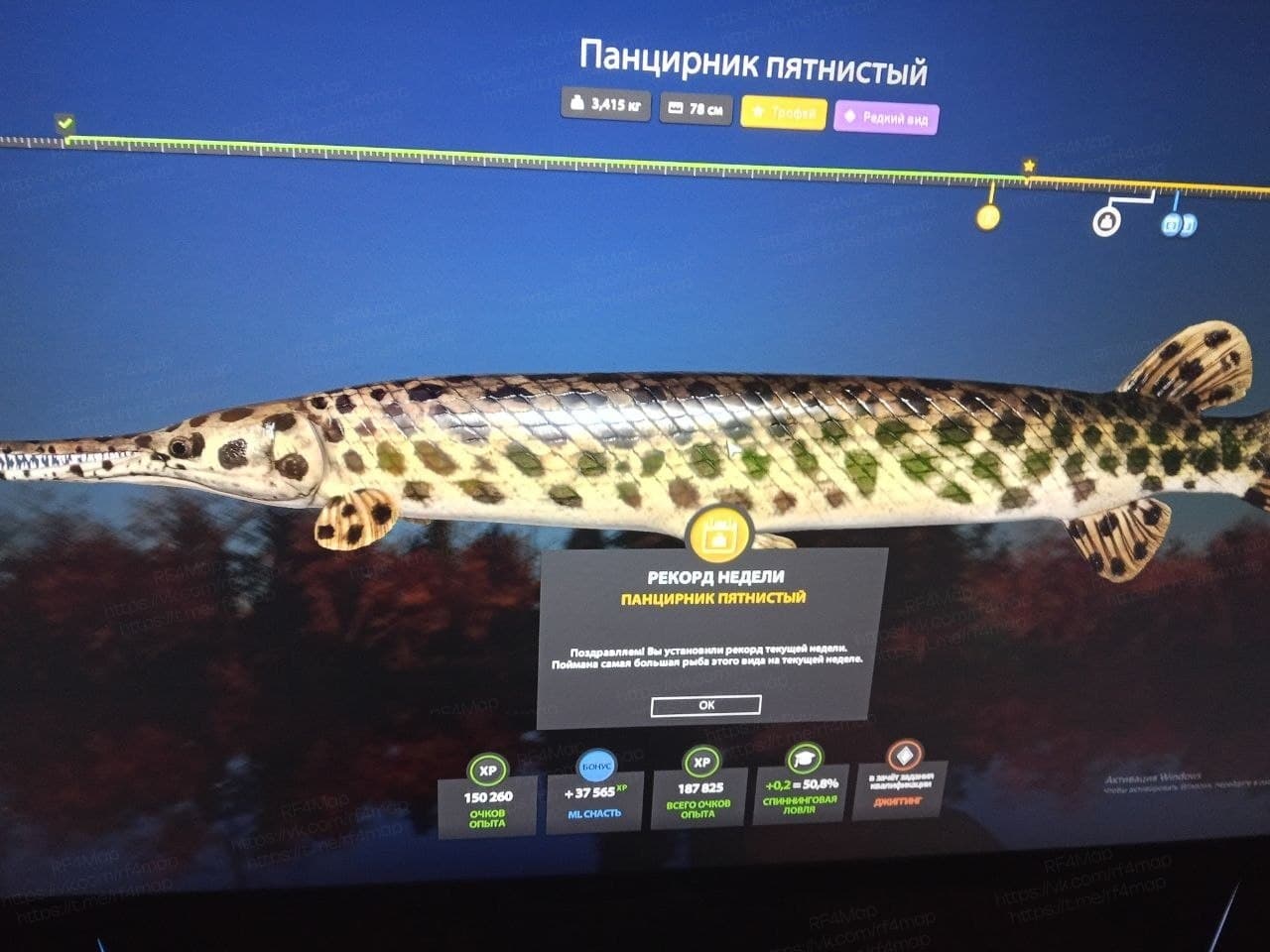 оз. Лосиное: трофей, уникальное