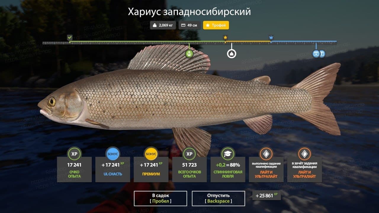 р. Нижняя Тунгуска: трофей