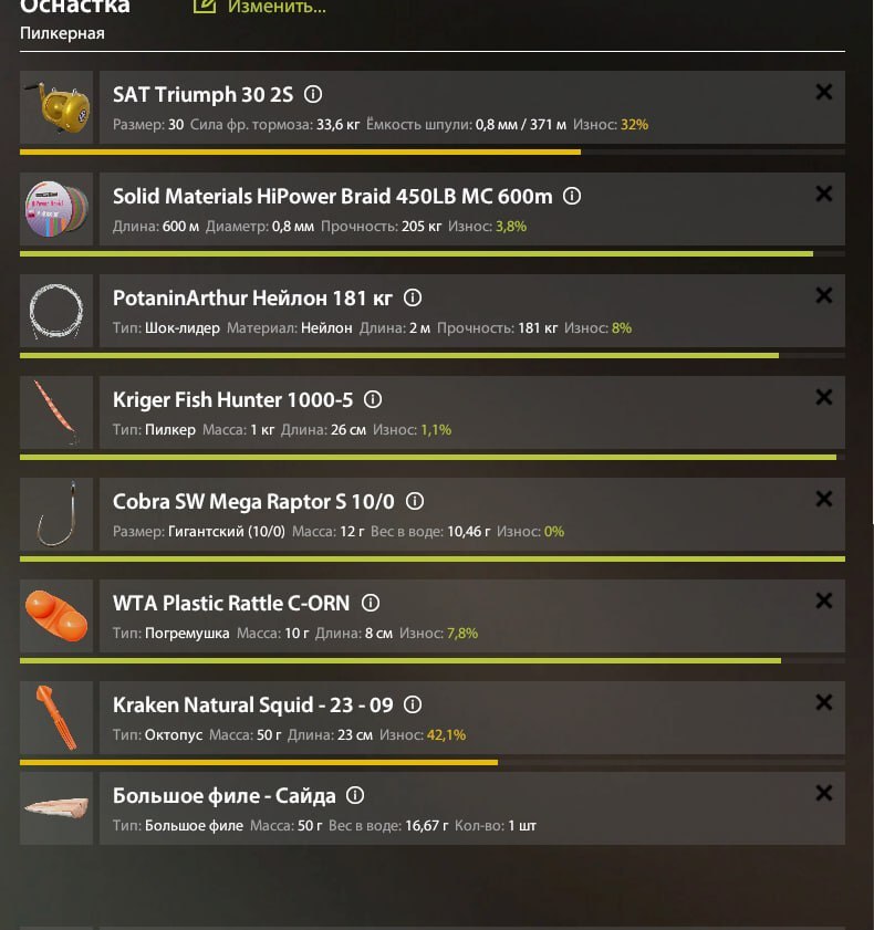 Улов (Зубатка полосатая) на #трофей_rf4map в RF4