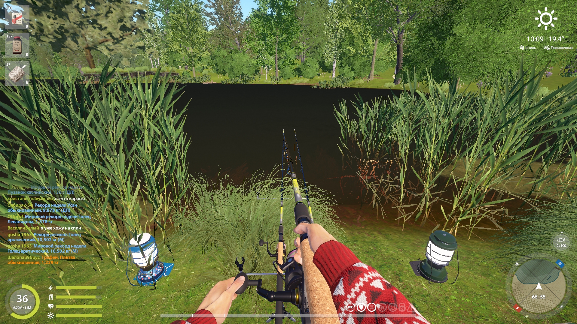 Улов (карасекарп) на #фарм_rf4map в RF4