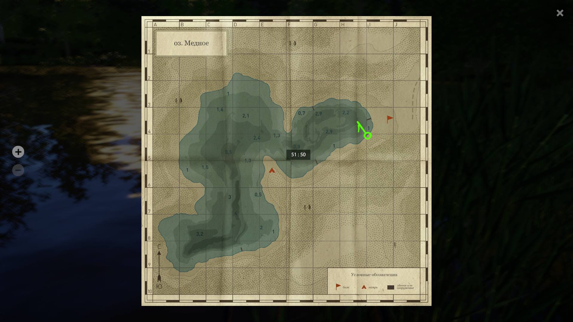 Улов (Карасекарп, Карась золотой, Линь) на #медное_rf4map в RF4