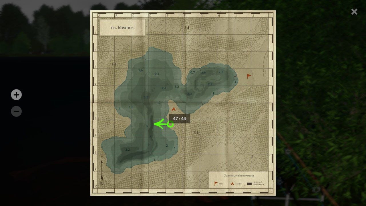 Улов (Карп Кои Орэндзи Огон) на #трофей_rf4map в RF4