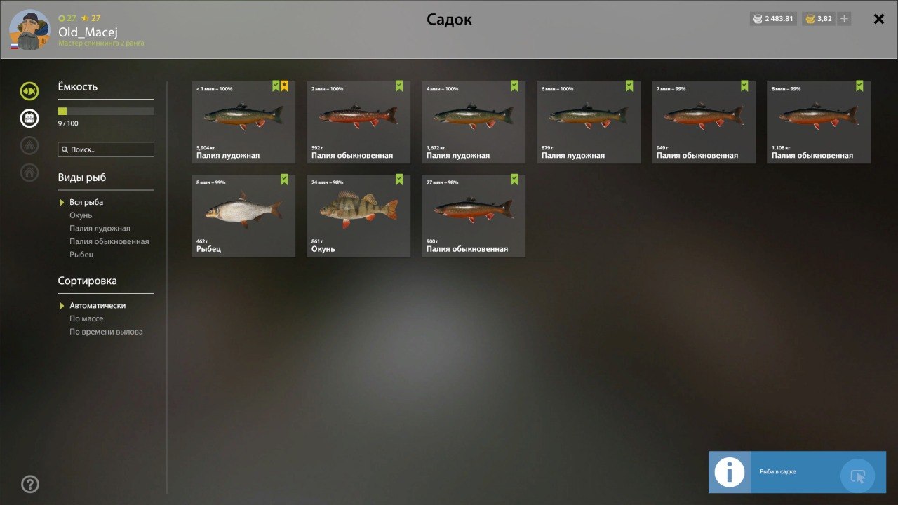 Улов (Палия лудожная) на #трофей_rf4map в RF4