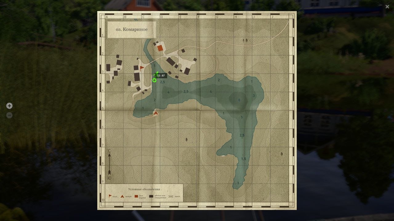 Улов (Карась золотой) на #трофей_rf4map в RF4