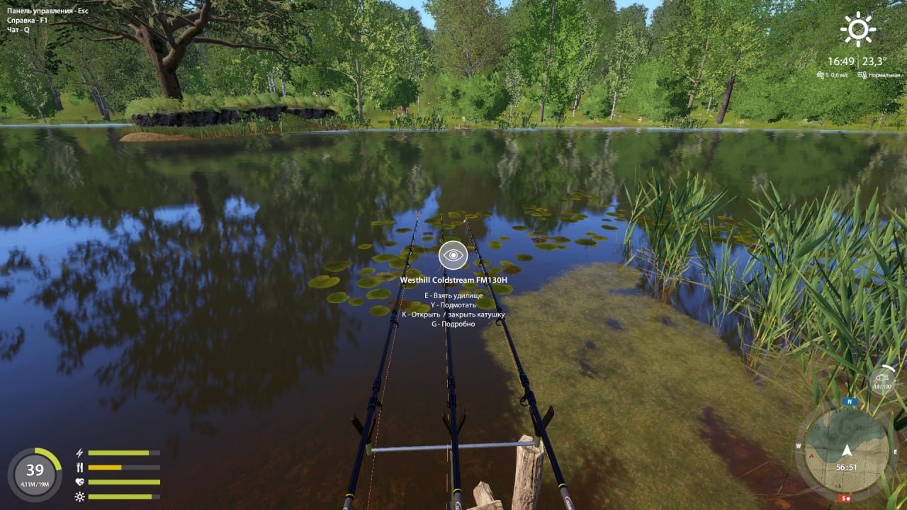 Улов (Карп Динкенбюльский зеркальный) на #трофей_rf4map в RF4