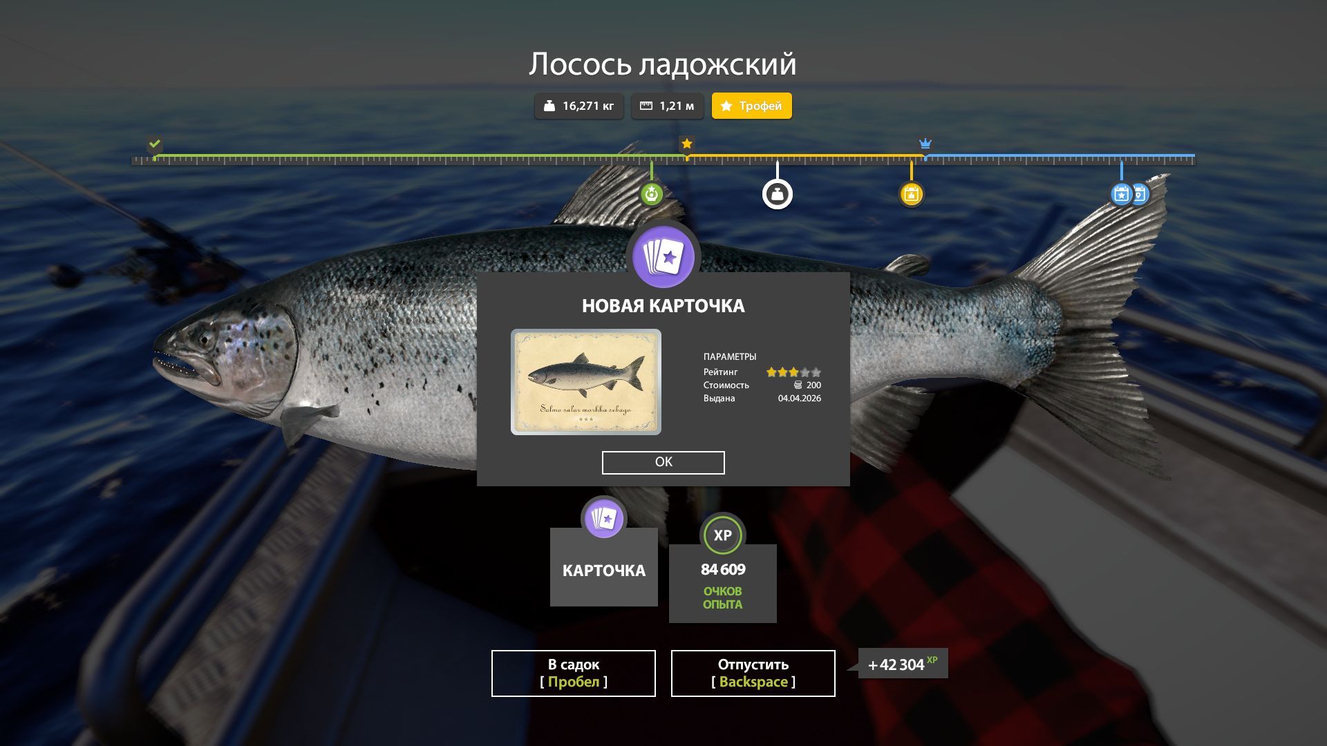 Скриншот точки клева на #трофей_rf4map