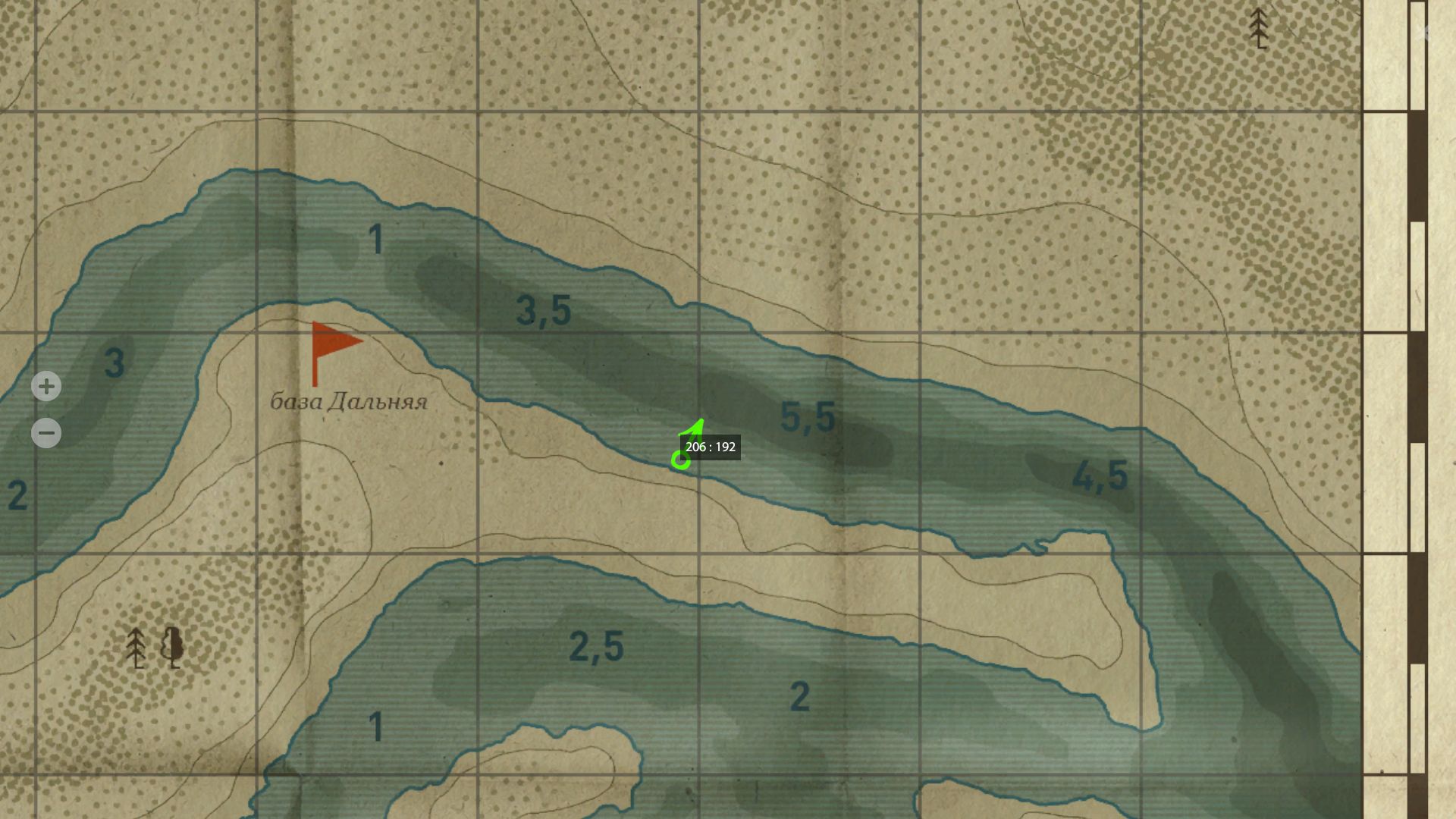 Скриншот точки клева на #трофей_rf4map