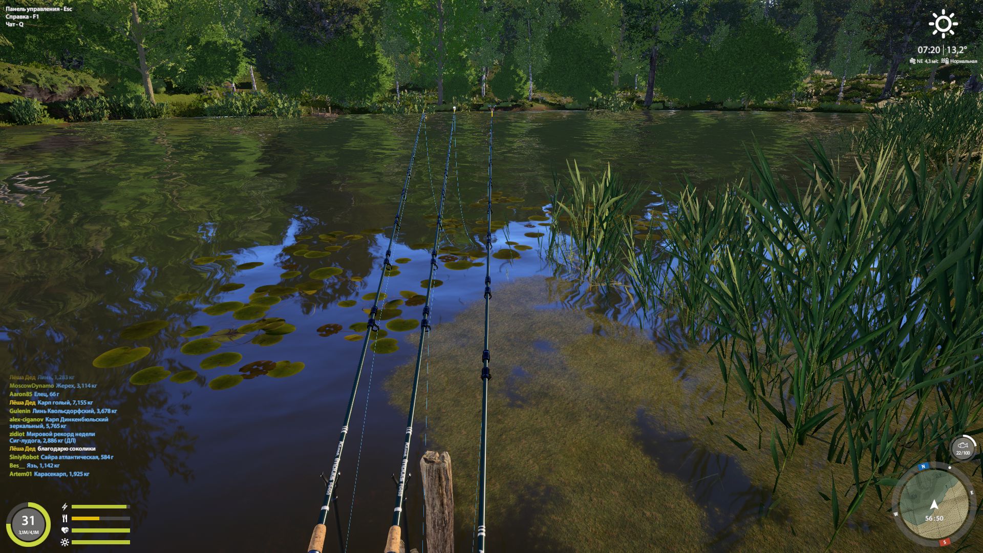 Скриншот точки клева на #трофей_rf4map