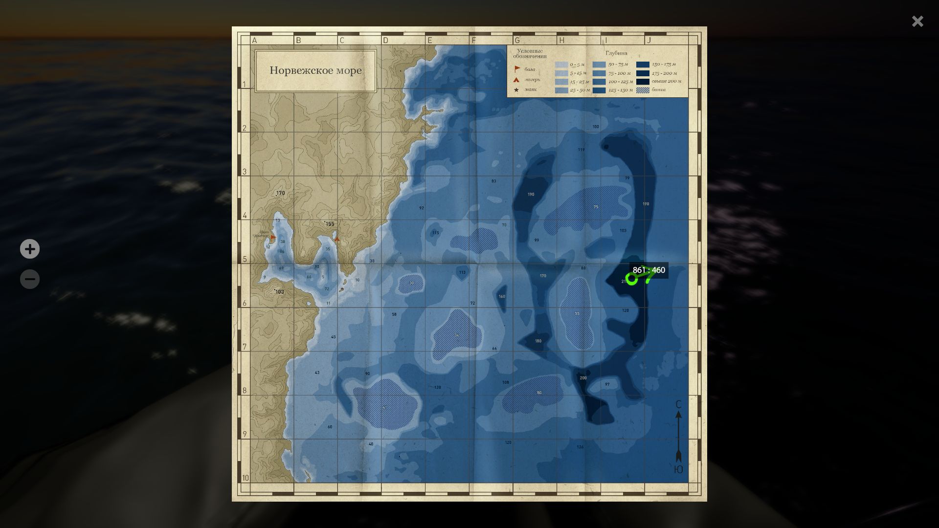 Скриншот точки клева на #фарм_rf4map