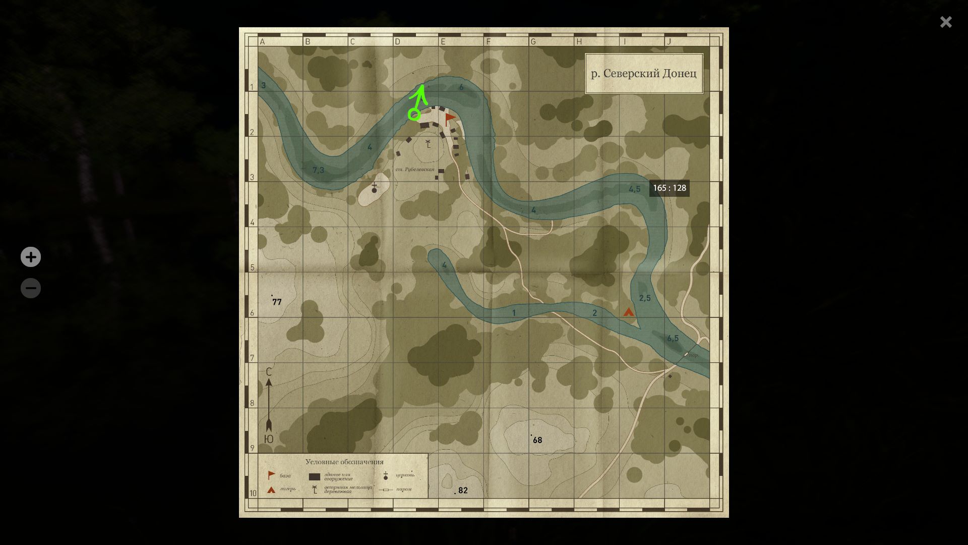Скриншот точки клева на #задания_rf4map